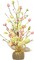 Easter Decorations, 18 Inch Pre-Lit Easter Egg Tree Tabletop Decor with Delicate Ornaments